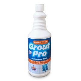 Bring It On Grout Pro Tile and Grout Cleaner – 32fl oz Grout Cleaner for Shower Tile – Deep Cleansing Whitening and Brightening Kitchen and Bathroom Floor Cleaner – Prevents Mineral Buildup
