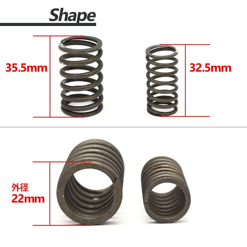 Monkey Compatible, Dax Compatible, DAX Compatible, Shaly, Cub, Valve Spring,