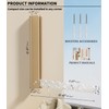 Natural Wood Folding Clothes Hanger Rack for Laundry Room, Wall