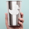 Transparent Decal Stickers of Rubber Duck (White) Premium Waterproof Vinyl