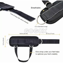 GOGOX Par Grilletes Correas Tobillo Talonera Gym Abductor Gluteo