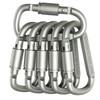 Aluminum lightweight lock ring D-type carabiner for hiking and camping Single item (011301) 5ea