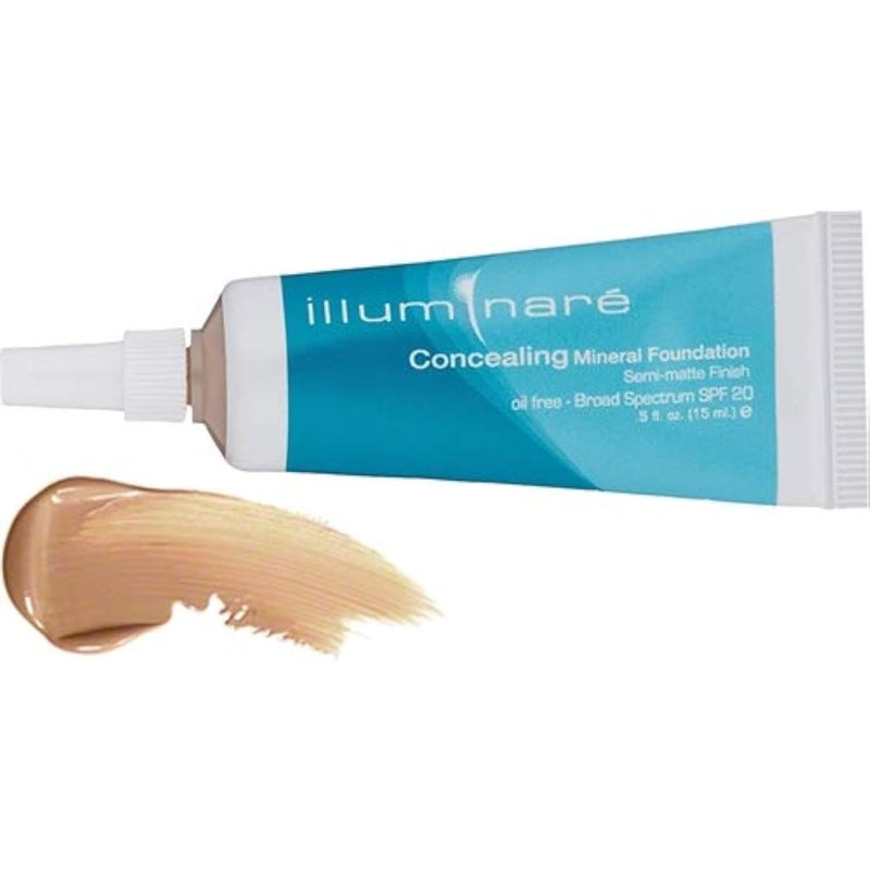 Illuminare Concealing Mineral Foundation Makeup SPf 20 Semi-Matte Finish 15ml