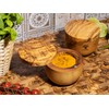 SOLTAKO Olive Wood Salt & Spice Tin Salt & Pepper