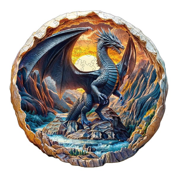 Wooden Puzzles for Adults, Flat Puzzle with 3D Visual Effect,