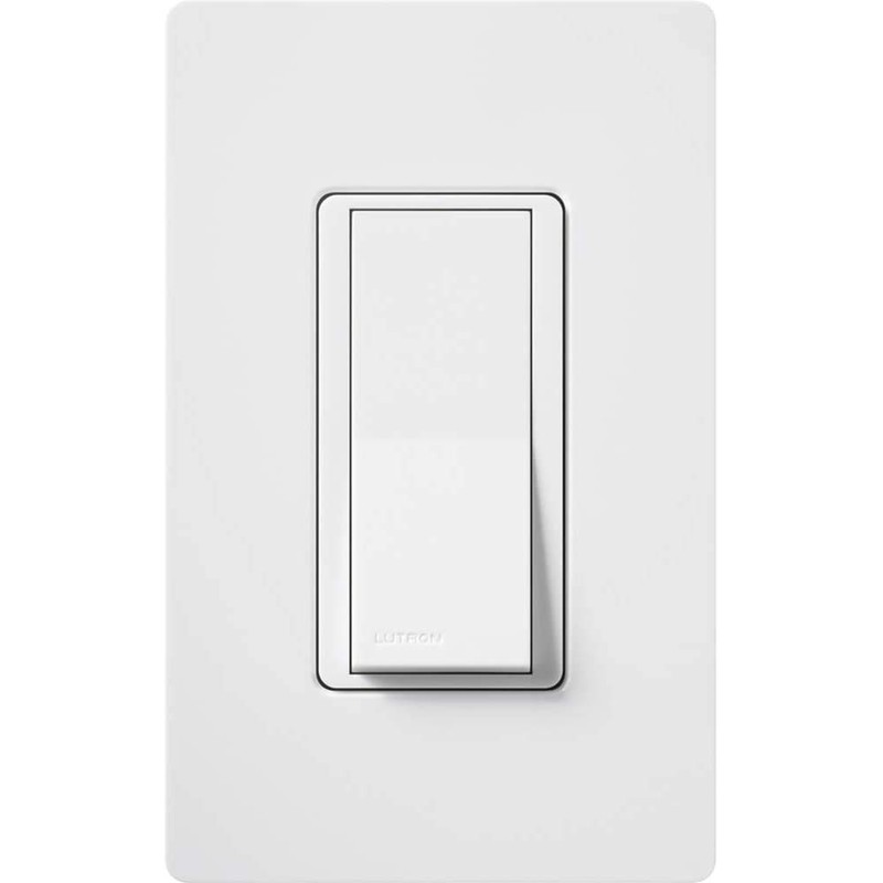 Lutron CA-1PS-WH Claro interruptor de encendido/apagado, paquete de 2, blanco,