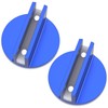 2Pcs Jack Pad Slotted Universal Aluminum Grooved Magnetic Jack Pad