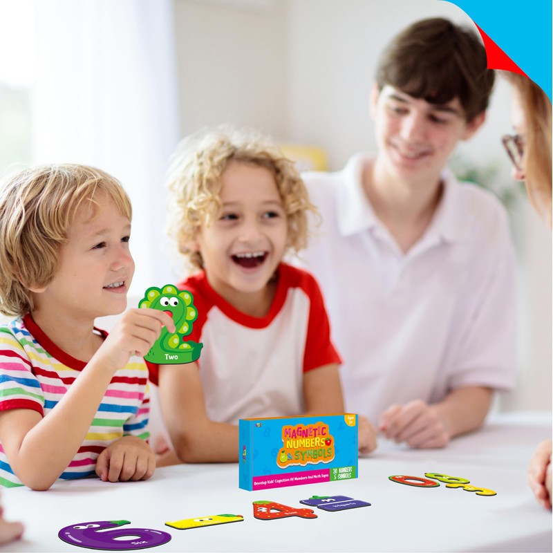 Magnetic Numbers & Math Symbols, Educational Learning Tool for Kids
