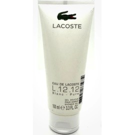 LACOSTE EAU DE LACOSTE L.12.12 BLANC-PURE WHITE SHOWER GEL 3.3 Oz / 100 ml NEW!