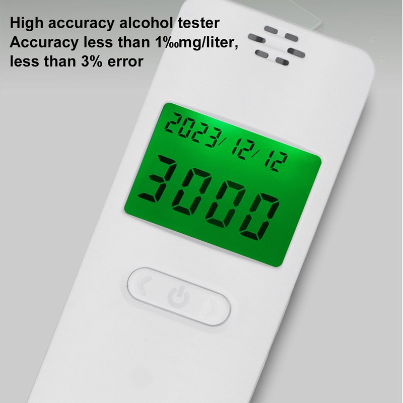 Alcohol Tester ABS High Accuracy MEMS Semiconductor Portable Breath Tester
