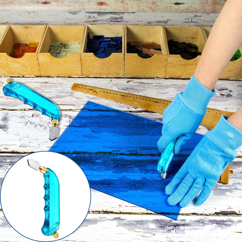 3 Pieces Pistol Grip Oil Feed Glass Cutter Stained Glass