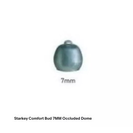 Starkey Comfort Bud / Domes  Size = 7 mm Closed .. Pack of 10  -  Ships from USA