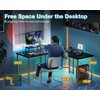 AODK L Shaped Gaming Desk, Computer Corner Desk, PC Gaming