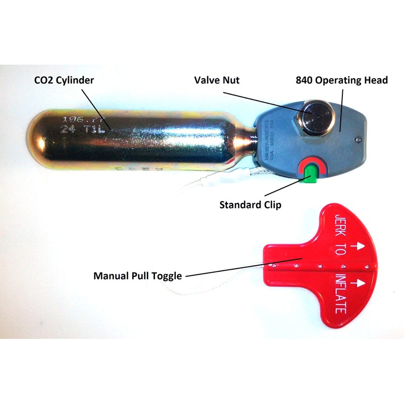 Halkey Roberts RTS Rearming Kit Manual Inflator (38G CO2)