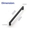 Ravinte 18 Pack 8-4/5 Inch Square Cabinet Handles - Matte