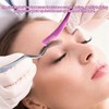 2PCS Eyelash Extension Tweezers, Stainless Steel Lash Tweezers with Comb,