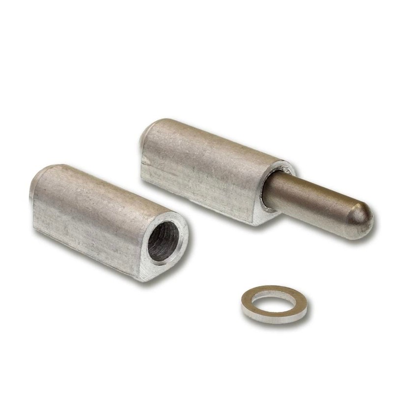 2pcs/Pack of Premium 6" Aluminium Weldable Bullet Hinges with Fixed