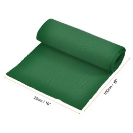 Rebower 25cm x 1m Elastic Cuffs Ribbed Trims for Sewing Cotton Fabric Knitted Ribbed Stretch Band, [for Cuffs, Waistband, Collar] - Dark Green