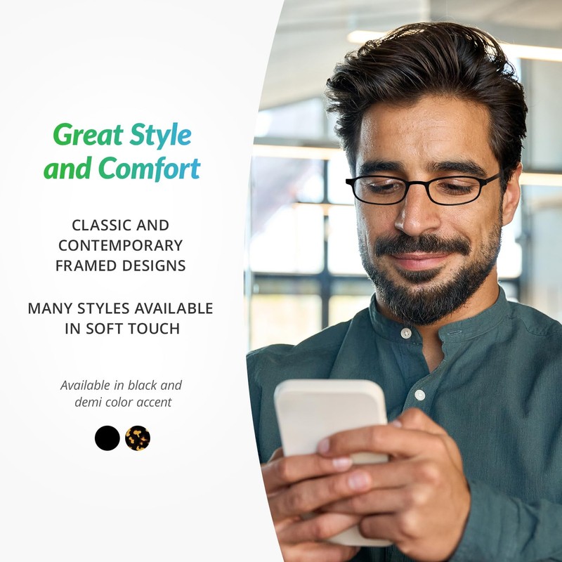 SAV Flex 2 E5020 Slim Oval Super Flexible Reading Glasses