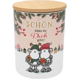 Sheepworld Cookie Tin with German Text