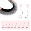 NATUHANA Sandwich Clover W Shape Eyelash Extension Dual-Core 3D Preused