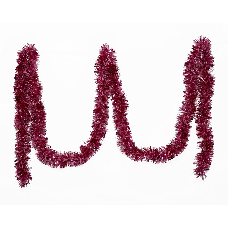 Simply Products 4M Chunky/Fine Cut Christmas Tinsel Garland Decoration (Blush)
