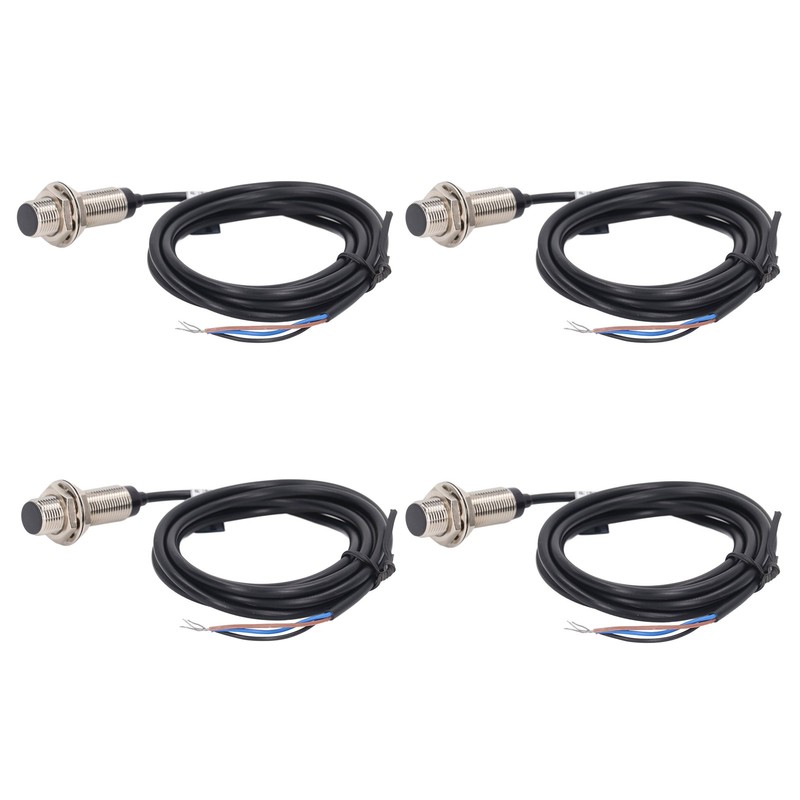 4 Set Inductive Proximity Switch 12mm Dia NPN DC 3