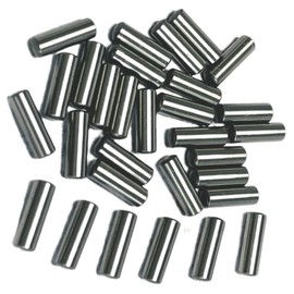 ZDingTech 30PCS 1/8 x 3/8 Dowel Pins,1/8 inch x 3/8 inch Metal Dowel pins,Shelf Pegs,Support Shelves,Bearings Alloy Steel Wood Bunk Bed pegs