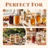 12oz Mason Jars, 6 Pack Regular Mouth Glass Jars With