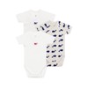 Petit Bateau Unisex Baby Short Sleeve Bodysuits for Birth (Pack