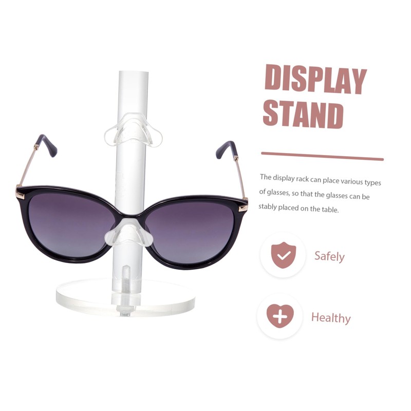 Mobestech Acrylic Glasses Display Shelf 2 Display Stand for Sunglasses