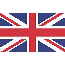 Papapatch British Union Jack United Kingdom UK England Flag Great Britain Window Laptop Wall Decor Decal Vinyl Sticker (STK-UK-FLAG)