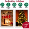 LAMPHOME 105FT 360 LED Outdoor String Lights Warm White,Extendable Holiday