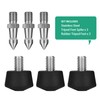 Rigych 6 PCS Rubber Tripod Foot Spike, 3/8”-16 Thread Anti-Slip