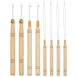 8 Pieces Hair Extension Tools, Hair Threading Tools, Hair Braiding Tools, Beading Tools, Hair Styling Accessories