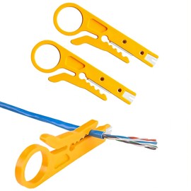 Mini Wire Stripper 3 Pack Network Wire Stripper Punch Down Cutter for Network Wire Cable, RJ45 Cat5 cat6 Data Cable Telephone Cable and Computer UTP Cable