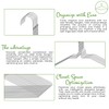 HangBros | 50-Pack of Sleek 18-Inch 14.5-Gauge Metal Hangers |