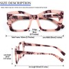 REAVEE 3 Pack Oversized Square Reading Glasses Oprah Style for
