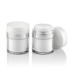 Travel Size Empty White Pump Refill Cosmetic Container Cream 30ml 2ea