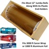 Extra Large Vacuum Sealer Bag Roll Dispenser with Slide Cutter