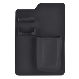 BALDER Toothbrush and Razor Holder - Bathroom Accessories, Toothbrush Holder Set - Wall Mounted Shower Accessories - Removable and Reusable Bathroom Toiletry Organizer - Black