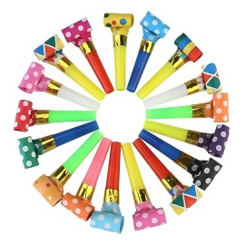Sopladores Para Fiesta Espanta Suegras De Colores 30pzs