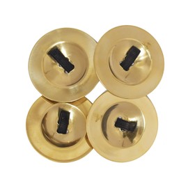 Wevez Women's 2 Pairs of Belly Dancing Finger Zills, One Size, Golden