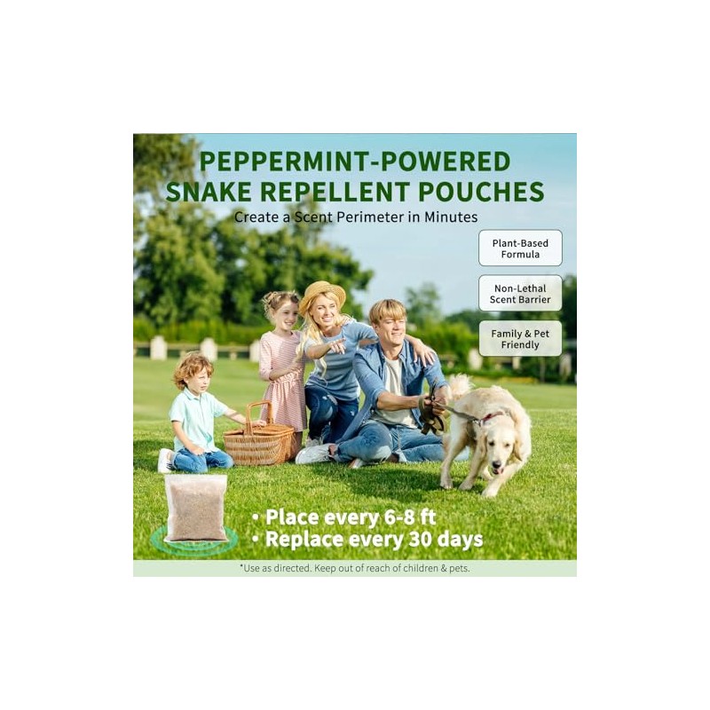 Snake Repellent for Yard Powerful,10 Pack Safe for Home Yard,
