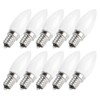 10pcs E12 LED Bulb 1.5W Warm White Lamp for Chandelier