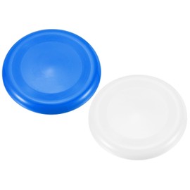 PATIKIL Flying Disc 9 Inch 65 Gram, 2 Pack Ultimate Competition Discs Sport Training Disk for Backyard Lawn Beach Outdoor Park, White, Blue