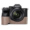Rieibi Alpha 7 IV Camera Case, Genuine Cow Leather Half