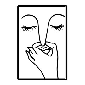 ORNAROVI Funny Bathroom Wall Art Black and White Bathroom Decor Bad Smell Humorous Wall Art Modern Minimalistic Bathroom Metal Sign for Restroom Guest Toilet (11.8X7.9inch)