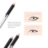 6 White Eyeliner Pencils for Professional Use as Highlighters, Soft,