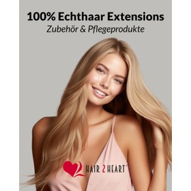 hair2heart Micro-Ring Extensions Real Hair Wavy - 25 Strands 0.5 g 50 cm 9/31 Light Blonde Gold Ash